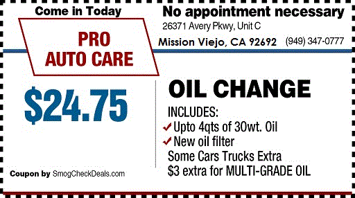 Oil Change Coupons