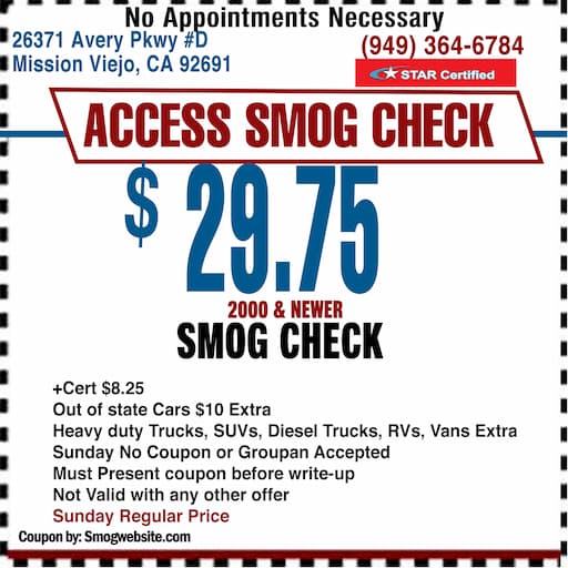 Smog Check Coupon